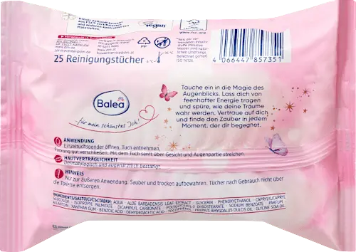 Gesichtsreinigungstücher Fairytale Reisegröße, 25 St Balea