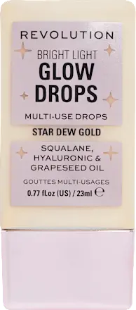 Highlighter Glow Drops Bright Light Star Dew Gold, 23 ml REVOLUTION