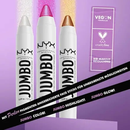 Highlighter Jumbo Face Stick 01 Coconut Cake, 2,7 g NYX PROFESSIONAL MAKEUP