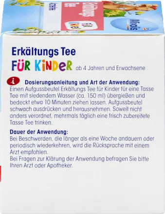 Kindertee, Erkältungs Tee (12 Beutel), 18 g Mivolis