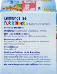 Kindertee, Erkältungs Tee (12 Beutel), 18 g Mivolis