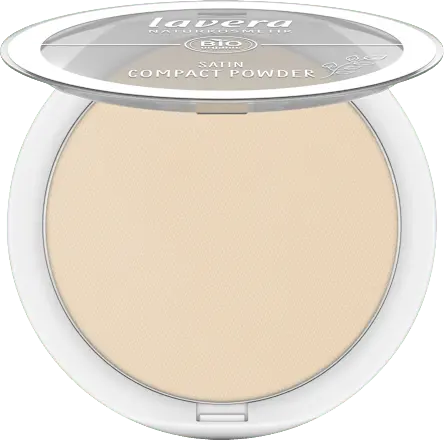 Kompakt Puder Satin 02 Medium, 9,5 g lavera NATURKOSMETIK