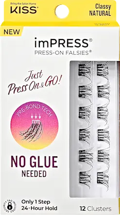 Künstliche Wimpern imPRESS Press On Falsies Classy Natural, 12 St KISS