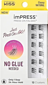 Künstliche Wimpern imPRESS Press On Falsies Classy Natural, 12 St KISS