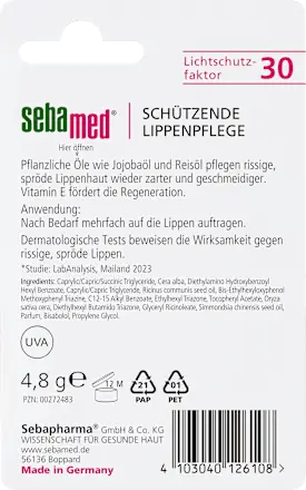 Lippenpflege Schützend LSF 15, 4,8 g sebamed