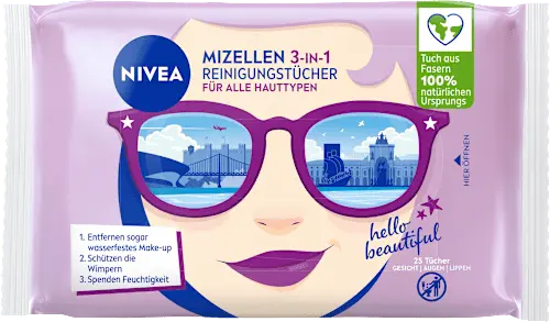 Mizellen Reinigungstücher Design Edition Städtetour, 25 St NIVEA