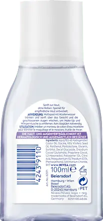 Mizellenwasser beruhigend Reisegröße, 100 ml NIVEA