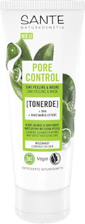 Peeling Pore Control Tonerde, 100 ml SANTE NATURKOSMETIK