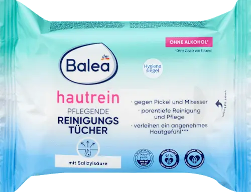 Pflegende Reinigungstücher Hautrein, 25 St Balea