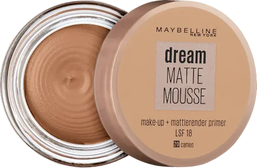 Primer Dream Matte Mousse, 20 Cameo, LSF 18, 18 ml MAYBELLINE NEW YORK