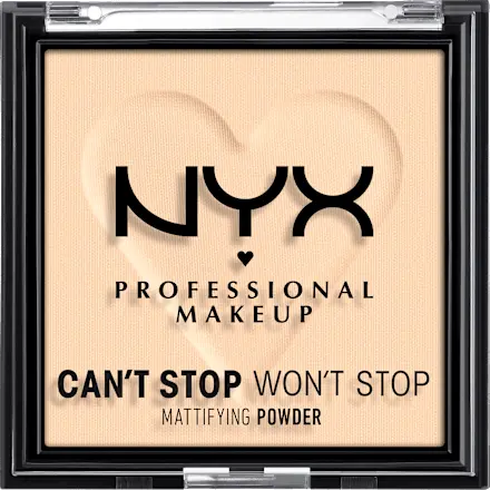 Puder Can't Stop Won't Stop Mattifying Fair 01, 6 g NYX PROFESSIONAL MAKEUP