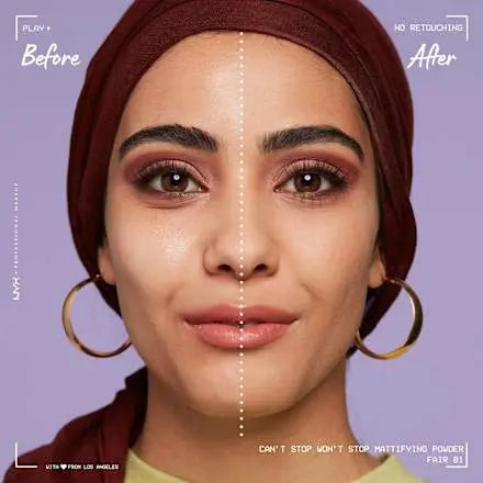 Puder Can't Stop Won't Stop Mattifying Fair 01, 6 g NYX PROFESSIONAL MAKEUP