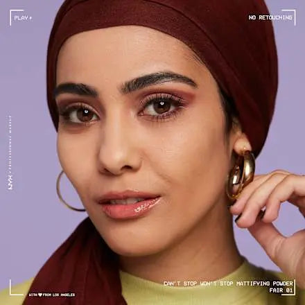 Puder Can't Stop Won't Stop Mattifying Fair 01, 6 g NYX PROFESSIONAL MAKEUP