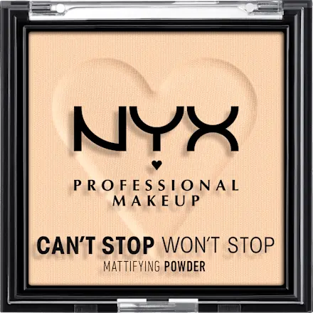 Puder Can't Stop Won't Stop Mattifying Light 02, 6 g NYX PROFESSIONAL MAKEUP