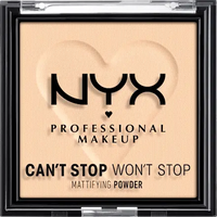 Puder Can't Stop Won't Stop Mattifying Light 02, 6 g NYX PROFESSIONAL MAKEUP