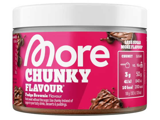 MORE Chunky Flavour, Fudge Brownie, 150 g