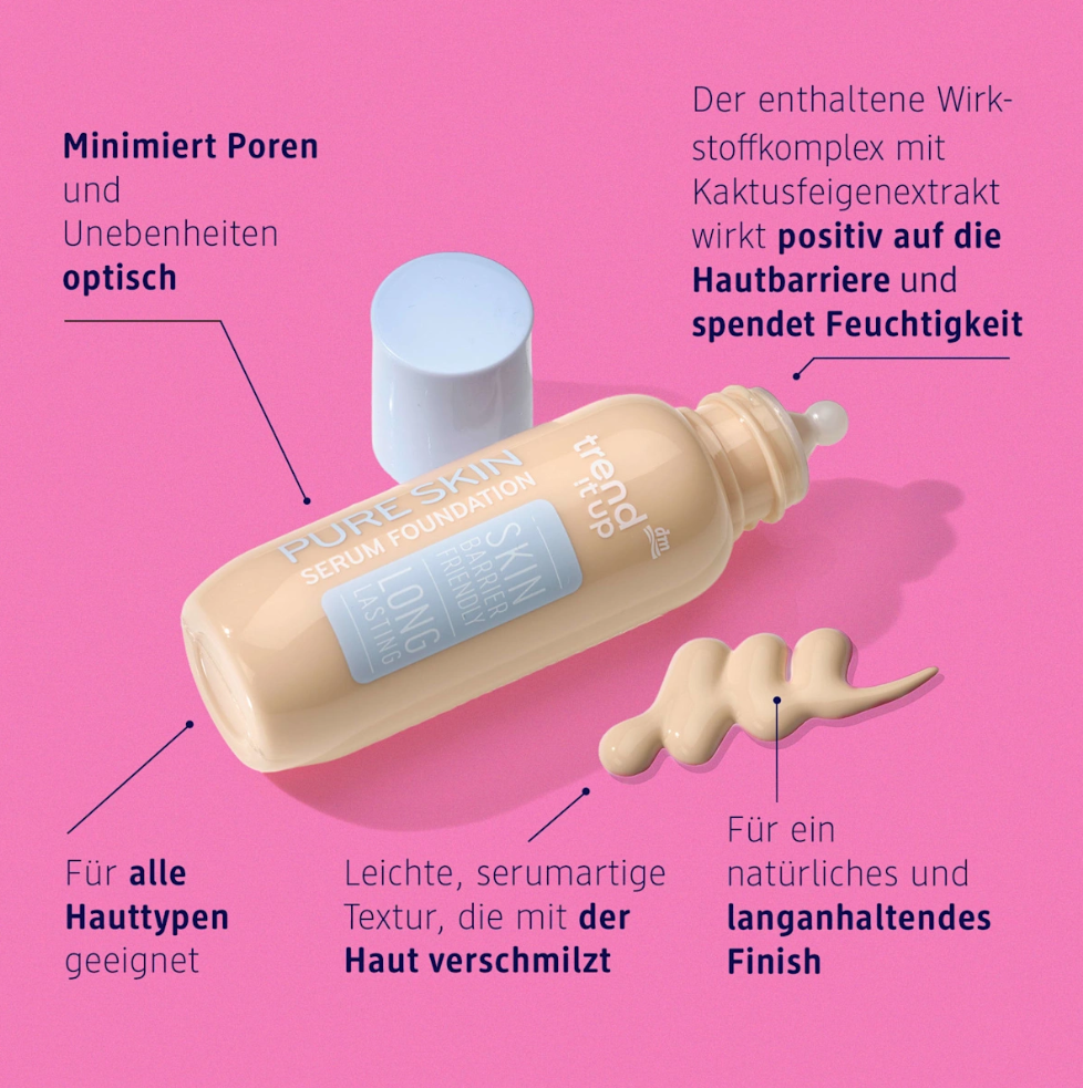 trend !t up Foundation Pure Skin Serum 010, 30 ml