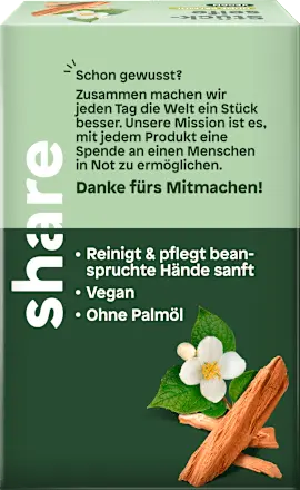 Seifenstück Sandelholz & Jasmin, 100 g share