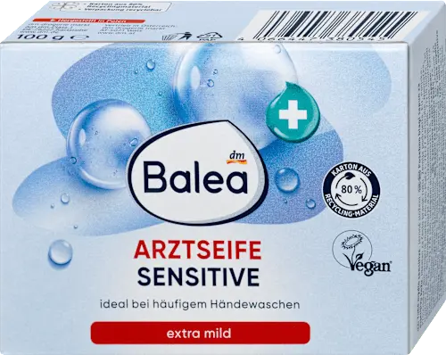 Seifenstück, Arztseife sensitive, 100 g Balea