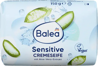Seifenstück, Cremeseife Sensitive, 150 g Balea