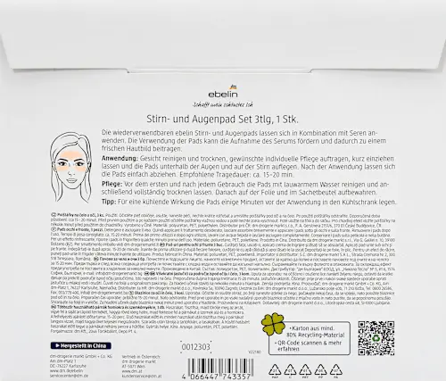 Stirn- und Augenpads 3 Stk. Glowingskin, 3 St ebelin