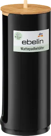 Wattepadspender mit Bambusdeckel, 1 St ebelin