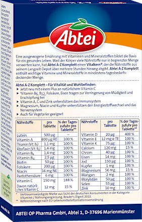 A-Z Komplett Tabletten 40 St, 46 g