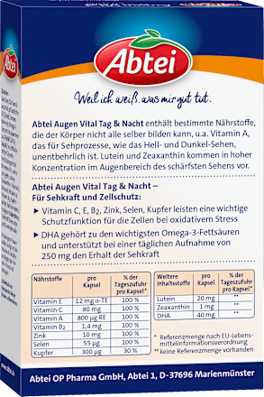 Eye Vital Dag &amp; Nacht Capsules 30 stuks, 20,3 g