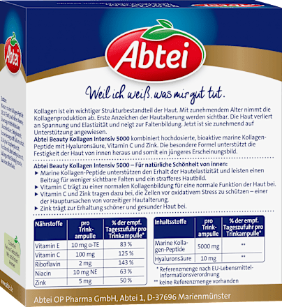 Beauty Kollagen Intensiv 5.000 Trink-Ampullen (10 Stück), 250 ml