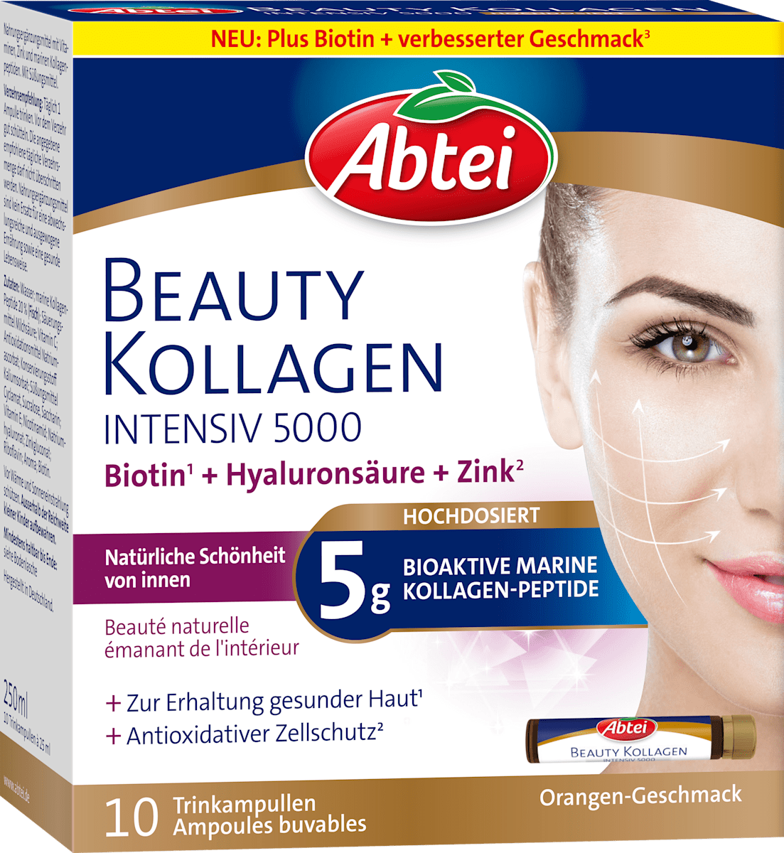Abtei Beauty Kollagen Intensiv 5000 Trinkampullen 10 St, 250 ml