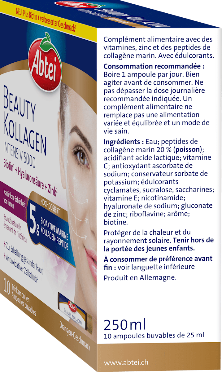 Abtei Beauty Kollagen Intensiv 5000 Trinkampullen 10 St, 250 ml