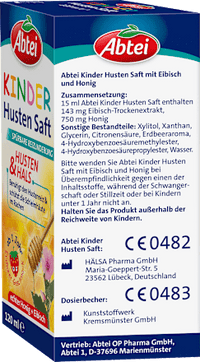 Kinder Hustensaft Honig Eibisch, 120 ml