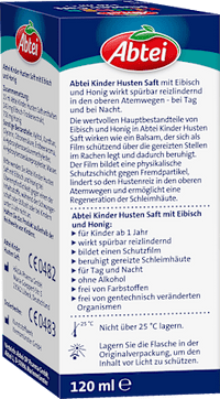 Kinderhoestsiroop Honing Marshmallow, 120 ml