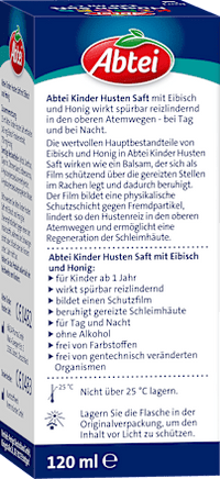 Kinder Hustensaft Honig Eibisch, 120 ml