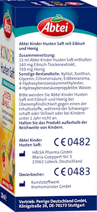 Kinder Hustensaft Honig Eibisch, 120 ml