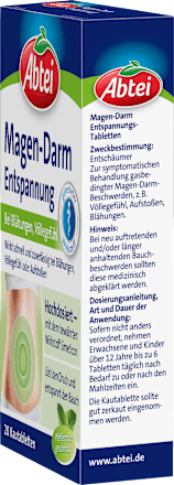 Kauwtabletten voor gastro-intestinale ontspanning, 20 stuks