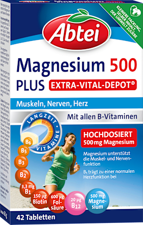 Abtei magnesium 500 plus extra-vital-depot 42 St