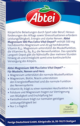 Abtei magnesium 500 plus extra-vital-depot 42 St