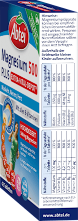 Magnesium 500 Plus Vital Depot Tabletten 42 stuks, 61 g