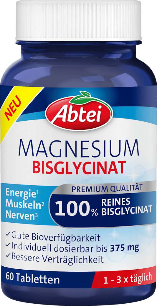 Abtei Magnésium Bisglycinate Comprimés 60 unités, 73 g