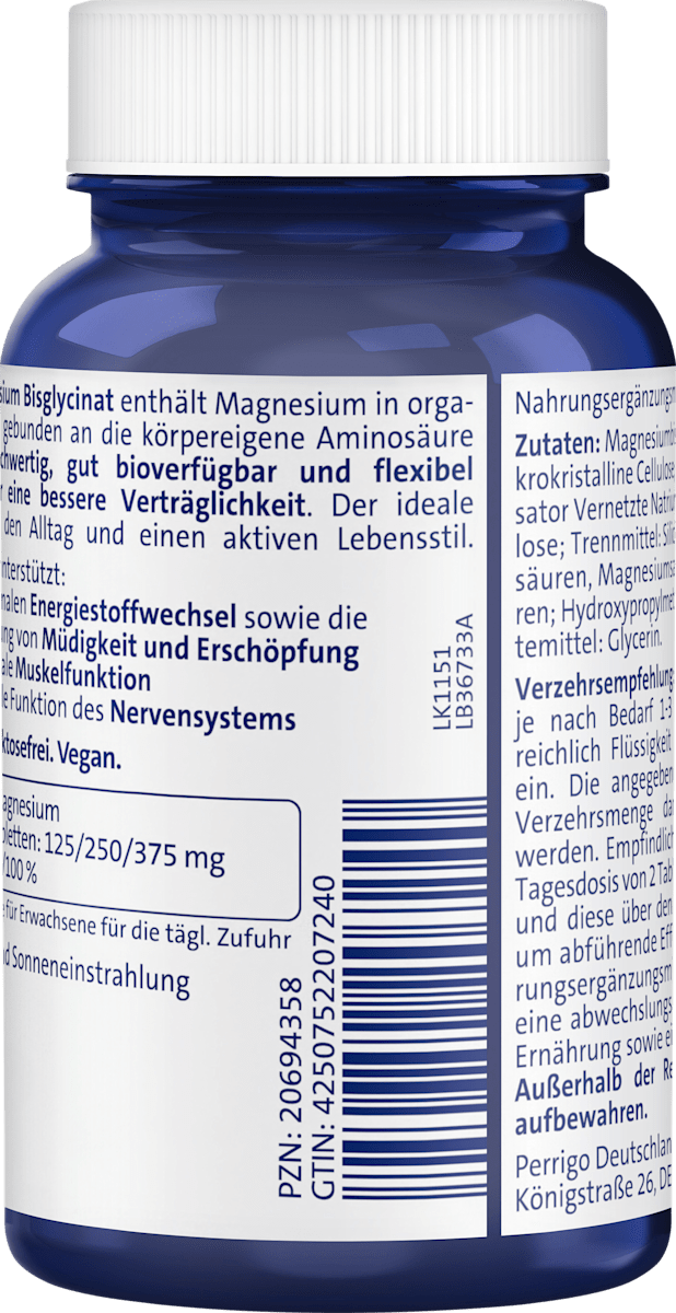 Abtei Magnesium Bisglicinat Tabletten 60 St, 73 g