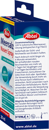 Neusspray met zeezout, 20 ml
