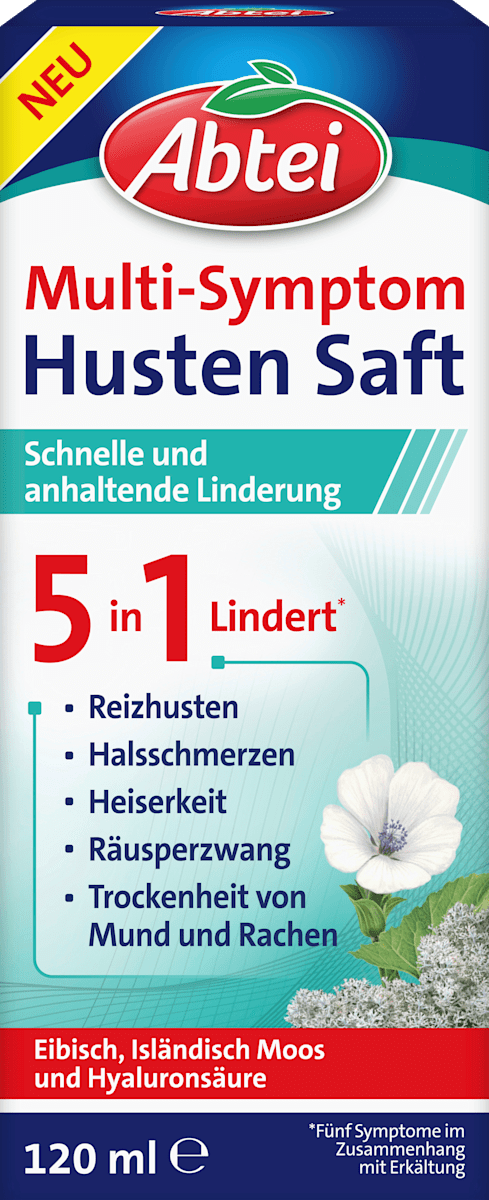 Abtei Multi-Symptom Hustensaft, 120 ml