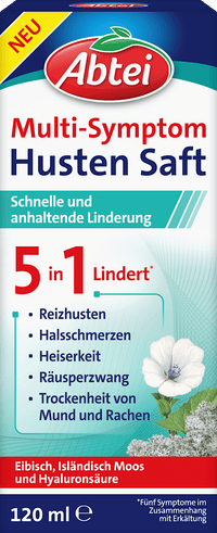 Abtei Multi-Symptom Hustensaft, 120 ml