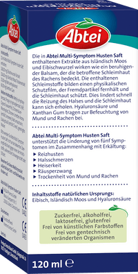 Abtei Multi-Symptom Hustensaft, 120 ml