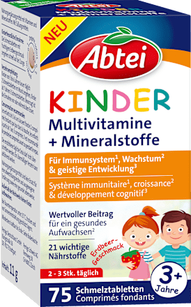 Multivitaminen voor kinderen smelttabletten 75 stuks, 11 g