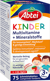 Multivitaminen voor kinderen smelttabletten 75 stuks, 11 g