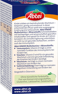 Multivitaminen voor kinderen smelttabletten 75 stuks, 11 g