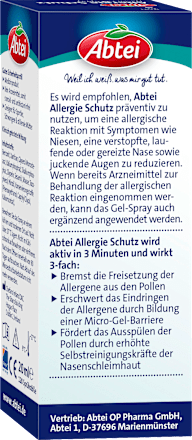 Nasenspray Allergie Schutz Nasen-Gel-Spray, 20 ml