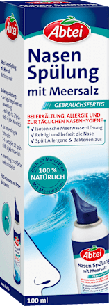 Nasenspülung mit Meersalz, 100 ml